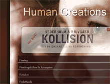Tablet Screenshot of humancreations.se